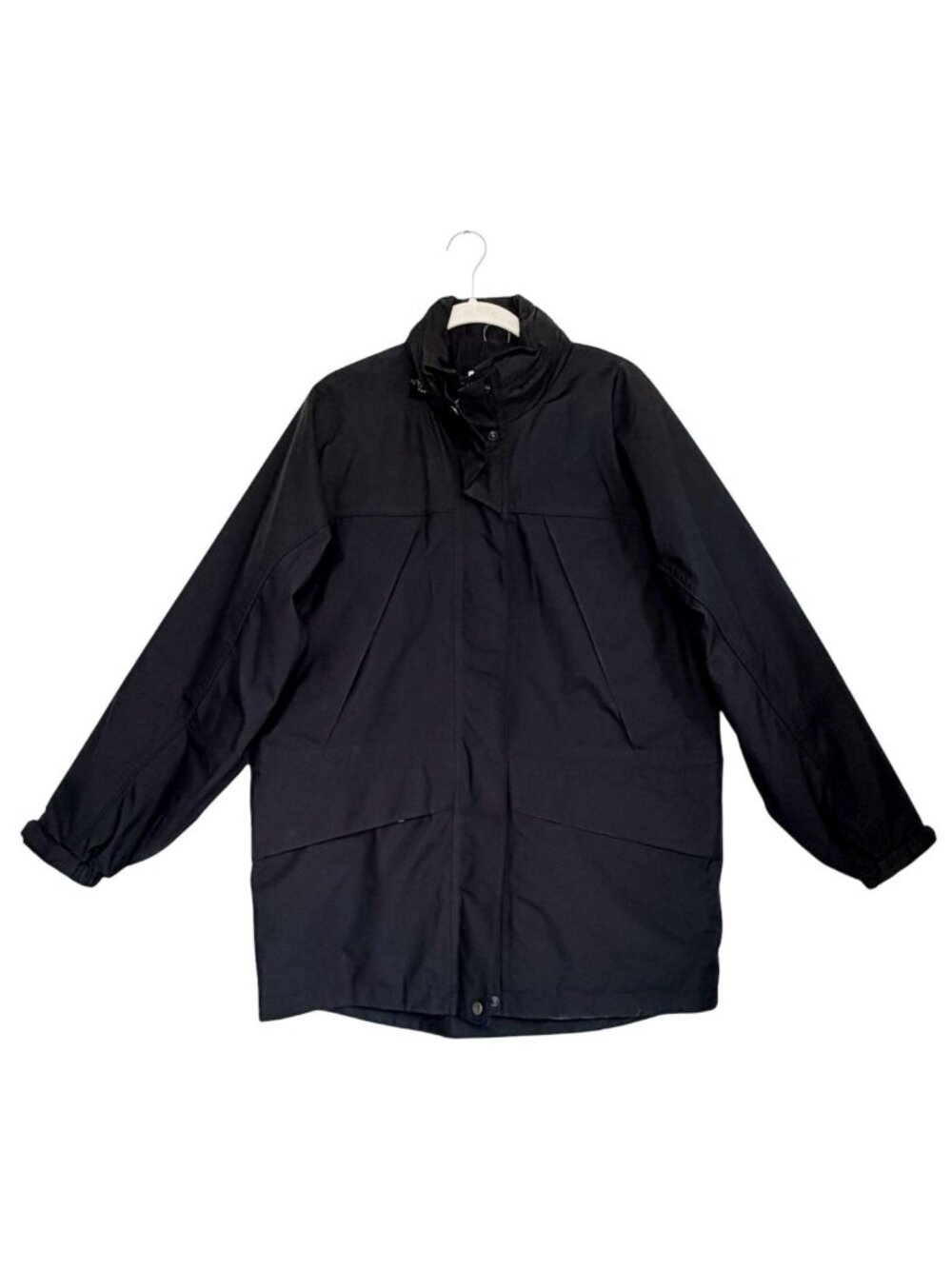 Men's Vintage 90s Eddie Bauer Gore-Tex Utility Parka Jacket in Black - Sz M